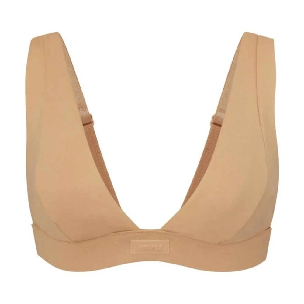 SKIMS Ochre Plunge Bikini Top